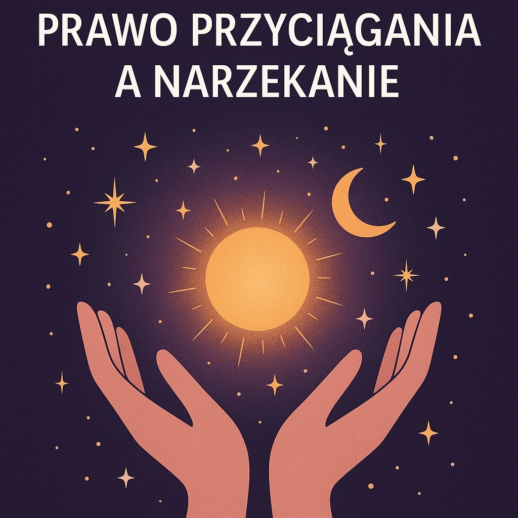 na ciemnym tle tytuł - Prawo Przyciągania a narzekanie