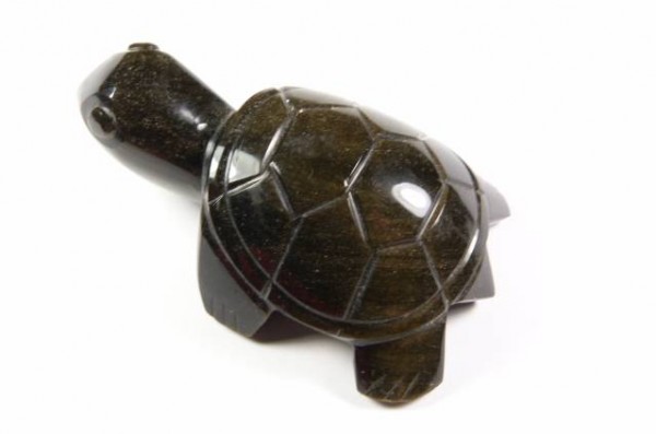 Żółwik ze złotego obsydianu