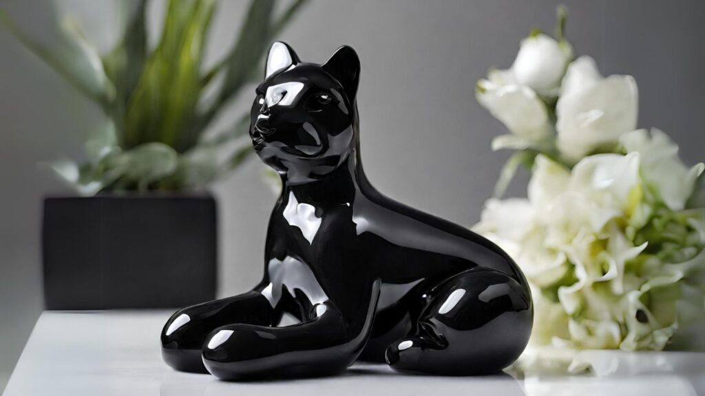 Kot z czarnego onyksu - symbol ochrony