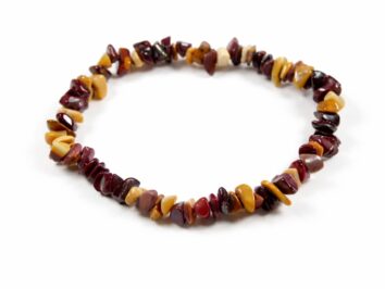 Bransoletka mookait z naturalnych kamyczków