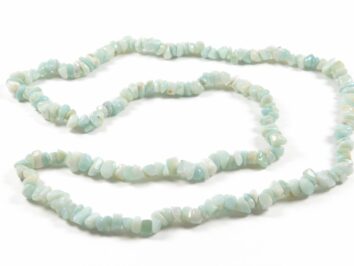 Naszyjnik amazonit 80 cm naturalny kamień