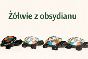 Żółwie z obsydianu – ręcznie zdobione figurki z Meksyku